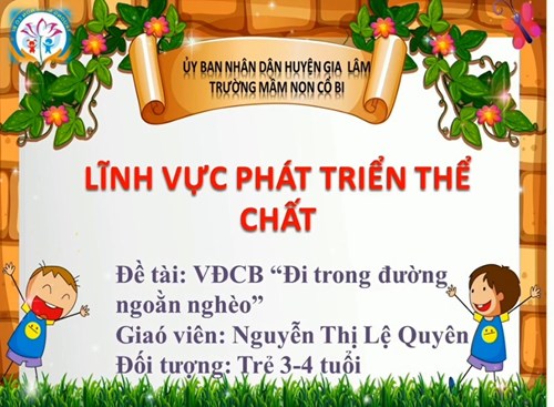 Thể dục: Đi trong đường ngoằn ngoèo - MGB